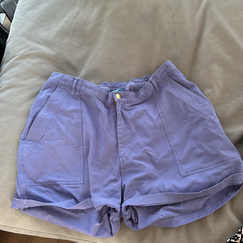 Big Bud Press High Waist Shorts in Navy